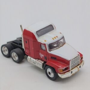 Coca Cola Ford CH600 Red and White Toy Semi Truck Matchbox